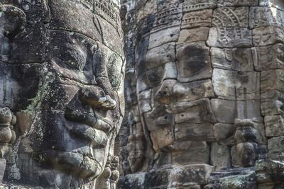 Stone sculptures in angkor wat