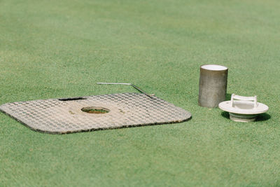 Golf hole cutting equipment