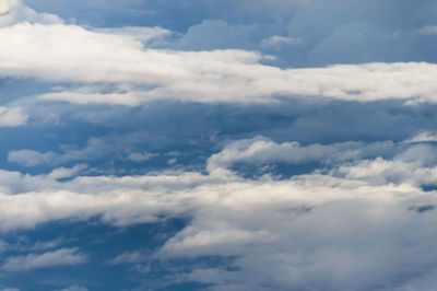 Low angle view of clouds in sky