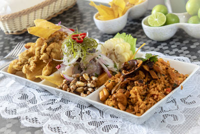 Close-up of food in plate