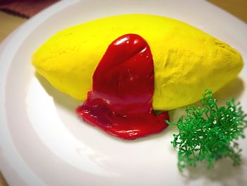 Close-up of dessert in plate