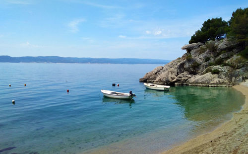 Scenic view of sea against sky
