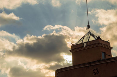 Low angle view of building against sky