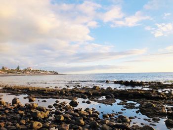 Scenic view of sea against sky