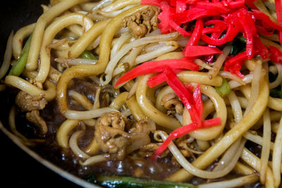 Close-up of served food