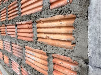 Full frame shot of roof tiles