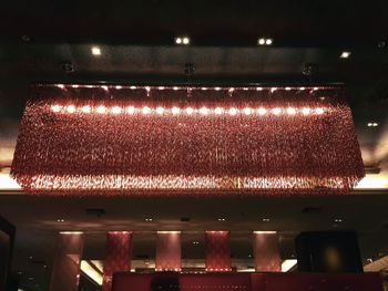 Close-up of illuminated electric lights