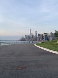 View of buildings against cloudy sky