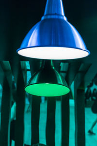 Close-up of illuminated lamp