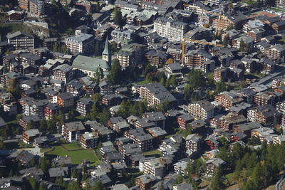 High angle view of cityscape