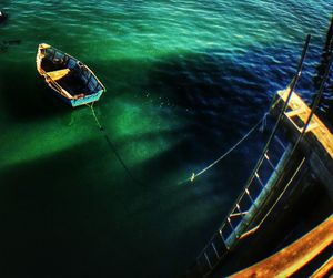 Boats in sea