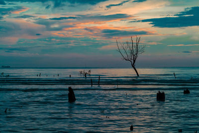 Scenic view of sea against sky