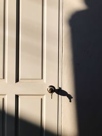 Close-up of a window on wall