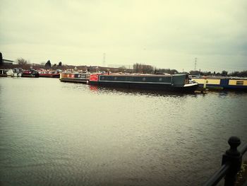 Boats in river