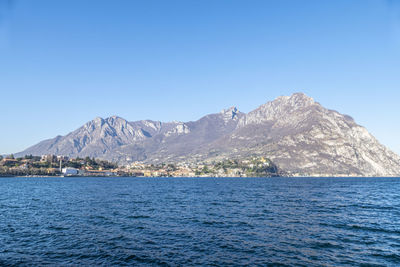 Landscape of valmadrera and of the lake of lecco