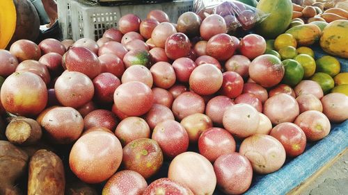 Close-up of fruits for sale in market