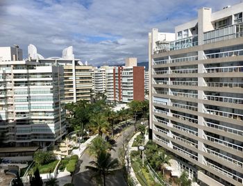 Buildings in city against sky