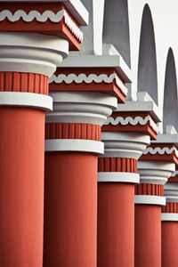 Low angle view of columns