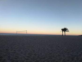 Scenic view of beach during sunset
