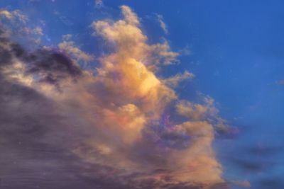 Low angle view of dramatic sky