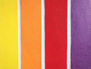 Full frame shot of multi colored wall
