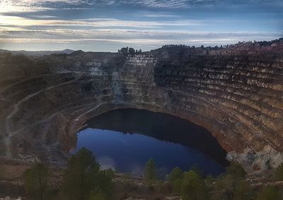 Scenic view of arch bridge against sky