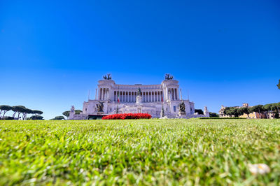 View of building against blue sky