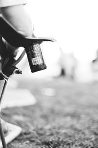 Close-up of hand holding drink