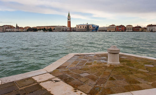 Grand canal against sky in city
