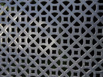 Full frame shot of metal grate