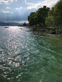 Scenic view of sea against sky