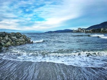 Scenic view of sea against sky