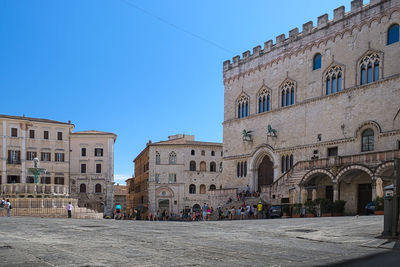 Piazza iv novembre, perugia, italia