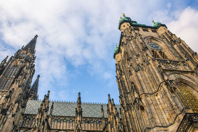 Low angle view of traditional building against sky