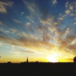 Silhouette of sky during sunset