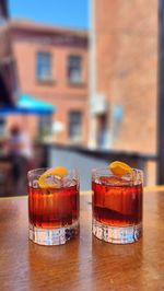 Close-up of drink on table