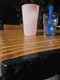 Close-up of drink on table