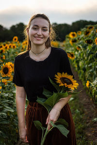 Portrait of a smiling young woman