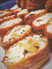 Close-up of served food
