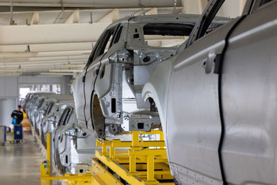 Interior of car factory