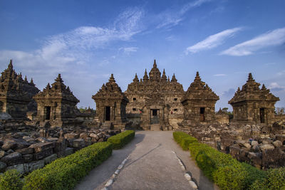 Candi plaosan or plaosan temlple, buddhist temples located in klaten, central java, indonesia