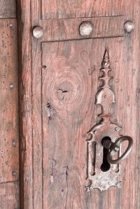 Close-up of door