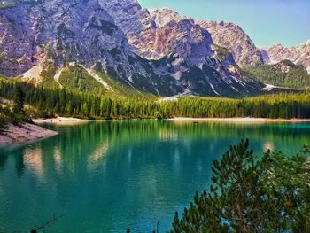 Scenic view of lake