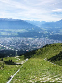 Scenic view of landscape against sky