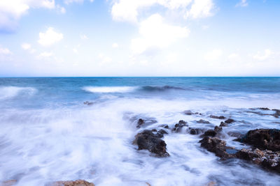 Scenic view of sea against sky