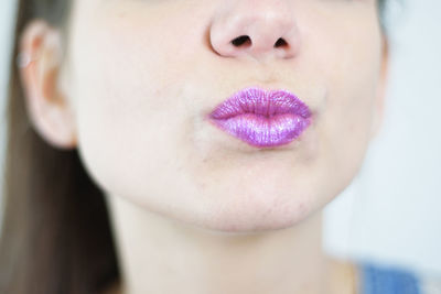 Close-up of young woman