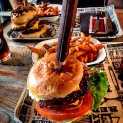 Close-up of served food