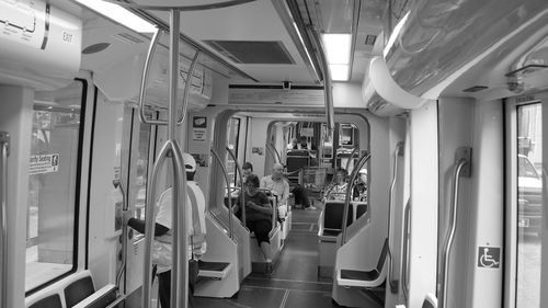 Interior of train