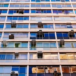 Low angle view of apartment building