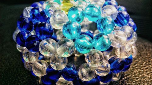 Close-up of blue balls